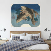 水草で泳ぐ鯉 – Canvas Print キャンバスプリント (インサイチュ (寝室))