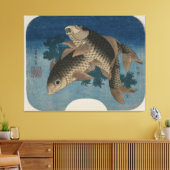 水草で泳ぐ鯉 – Canvas Print キャンバスプリント (インサイチュ (リビング))