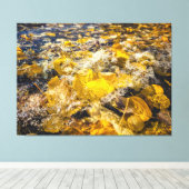 水落ちた離れ中の キャンバスプリント (インサイチュ (ウッドフロア))