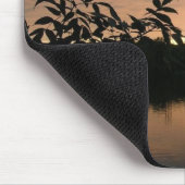 水葉および漁師のOswego Riの日没… マウスパッド (コーナー)