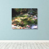 水葉に光線 キャンバスプリント (インサイチュ (ウッドフロア))