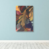 水葉下の |ジョージア・オキーフェ | キャンバスプリント (インサイチュ (ウッドフロア))