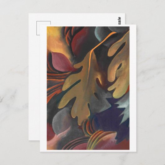 水葉下の |ジョージア・オキーフェ | ポストカード (正面/裏面)