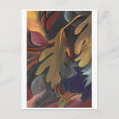 水葉下の |ジョージア・オキーフェ | ポストカード (正面)