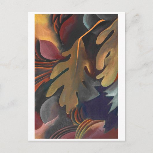 水葉下の |ジョージア・オキーフェ | ポストカード (正面)