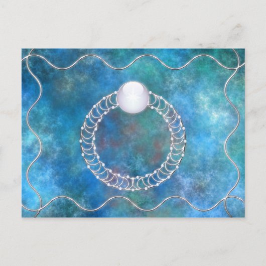 水葉書のリングや輪 ポストカード (正面)