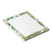 水葉色の可愛いトロピカル ノートパッド (アングル)