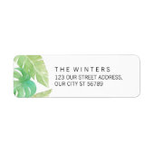 水葉色の熱帯 ラベル (正面)