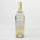 水葉色素朴な木結婚の感謝 ボトルネックタグ (ボトル)