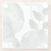 水葉色 – 水色 ガラスコースター (裏面)