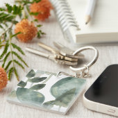 水葉色 – 水色 キーホルダー (正面右)