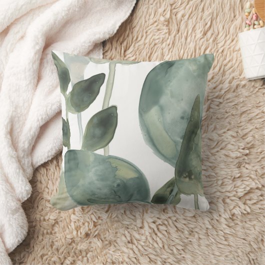 水葉色 – 水色 クッション (ブランケット)