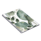 水葉色 – 水色 ノートブック (右側)