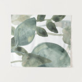 水葉-水彩画 タペストリー (正面(横))