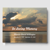 水葬や慰霊帳に沈む夕日 ゲストブック (正面)