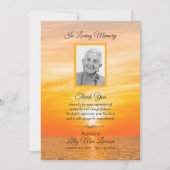 水葬サンキューカードの夕日 (正面)