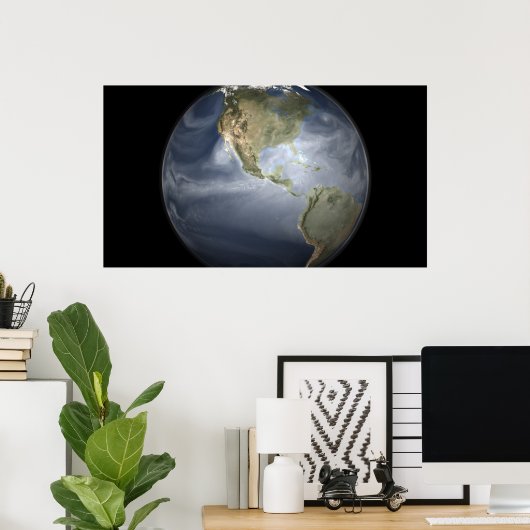 水蒸気を示す全土表示 ポスター (ホームオフィス)