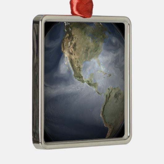 水蒸気を示す全土表示 メタルオーナメント (右)