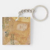 水蛇のグスタフのクリムト|の詳細I キーホルダー (裏面)