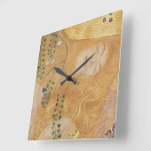 水蛇のグスタフのクリムト|の詳細I スクエア壁時計 (傾斜)