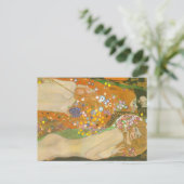 水蛇IIバイグスタフクリムトアールヌーボー ポストカード (スタンド正面)