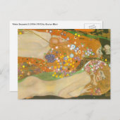 水蛇IIバイグスタフクリムトアールヌーボー ポストカード (正面/裏面)