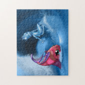 水要素と魚 ジグソーパズル (縦)