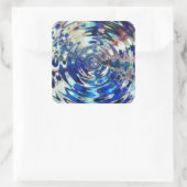 水要素リップルパターン スクエアシール (バッグ)