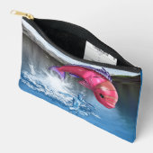 水要素（青） アクセサリーポーチ (見開き)