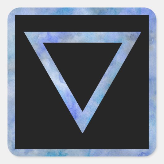 水記号シール スクエアシール (正面)