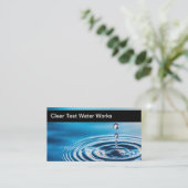 水試験および濾過用名刺 名刺 (スタンド正面)