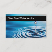 水試験および濾過用名刺 名刺 (正面)