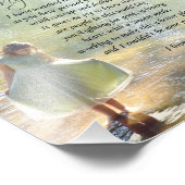 水詩の小さな女の子「私の娘へ」プリント フォトプリント            (角)