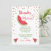 水誕生会のメロンのサンキューカードの夏 サンキューカード (スタンド正面)