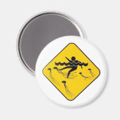 水警告通り標識 マグネット (正面/裏面)