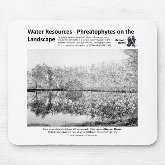 水資源I -景色のPhreatophytes マウスパッド (正面)