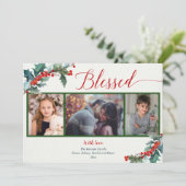 水賛美色のホールリーベリー3枚フォトカード (スタンド正面)