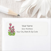 水賛美色ドードルフラワー住所 シール (インサイチュ)