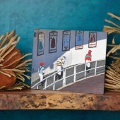 水路の上部のキーがパドックに向かう フォトプラーク (側面)