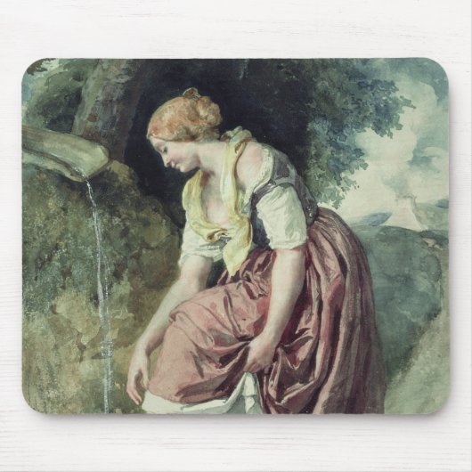 水路の女の子 マウスパッド (正面)