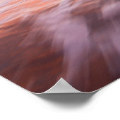 水路の島々の夕日 ポスター (角)