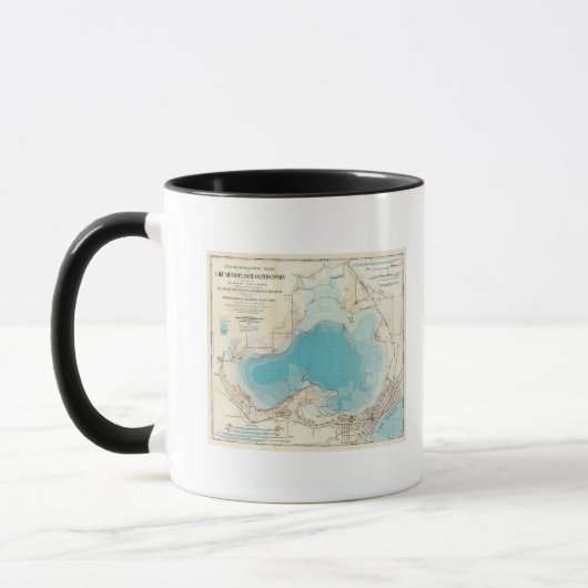 水路図メンドタ湖 マグカップ (左)