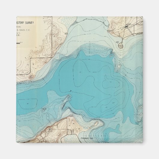 水路図メンドタ湖 マグネット (正面)