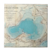 水路測量の地図湖Mendota タイル (正面)