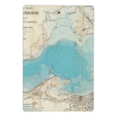 水路測量の地図湖Mendota ミニクリップボード (裏面)