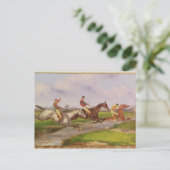 水跳び：秋の障害競走バララ ポストカード (スタンド正面)