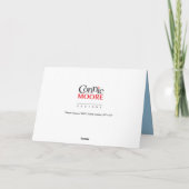 水踊りの女性と波のカード カード (裏面)