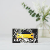 水車の跳ねスポーツカー 名刺 (スタンド正面)