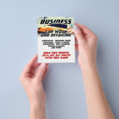 水車の跳ね チラシ (手)