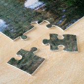 水車の鴨池絵画の写真の追加 ジグソーパズル (側面)